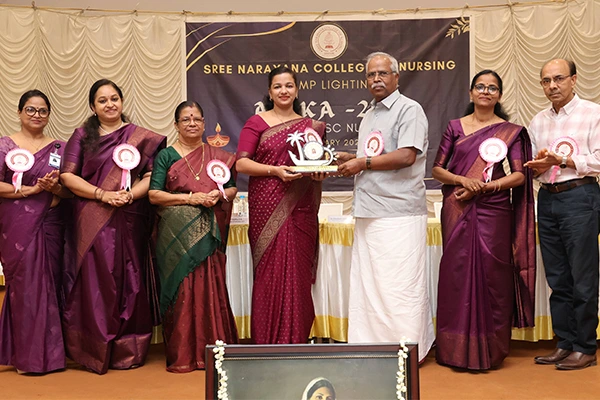 Bsc Nursing 2025 Batch – Lamp Lighting Photo