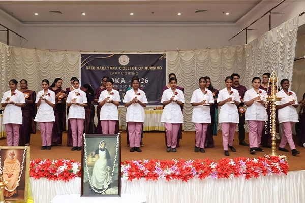 Bsc Nursing 2025 Batch – Lamp Lighting Photo