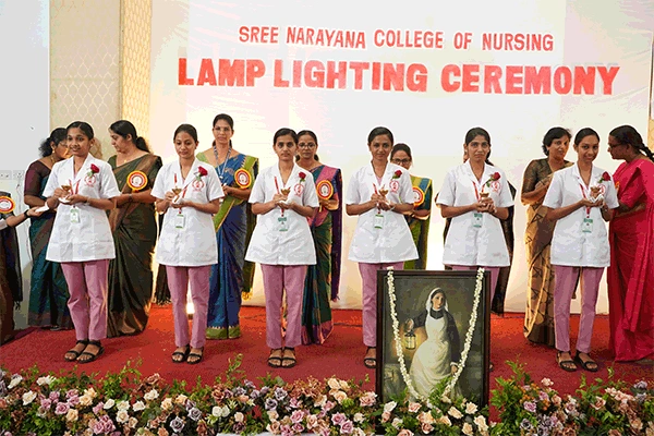 Bsc Nursing 2024 Batch – Lamp Lighting Photo