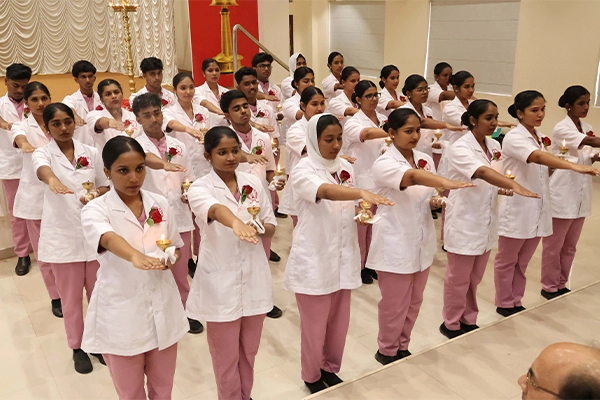 Bsc Nursing 2025 Batch – Lamp Lighting Photo