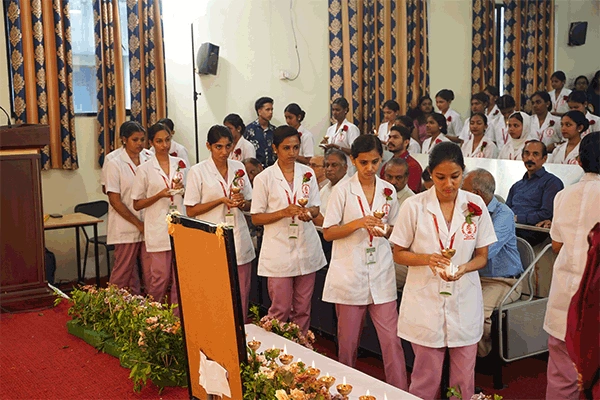 Bsc Nursing 2024 Batch – Lamp Lighting Photo