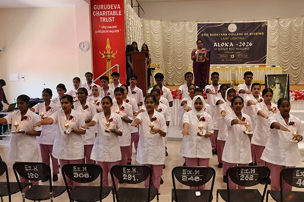 Bsc Nursing 2025 Batch – Lamp Lighting Photo