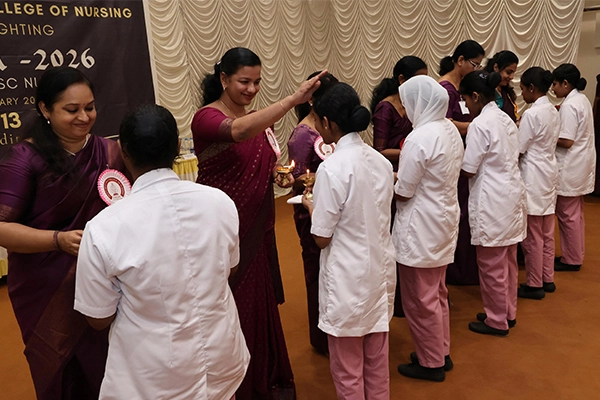 Bsc Nursing 2025 Batch – Lamp Lighting Photo
