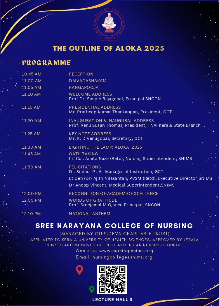 Bsc Nursing 2024 Batch – Lamp Lighting Poster